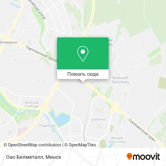 Карта Оао Белметалл