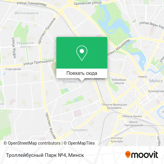 Карта Троллейбусный Парк №4