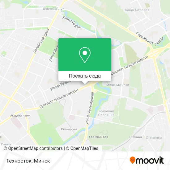 Карта Техносток