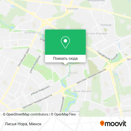 Карта Лисья Нора