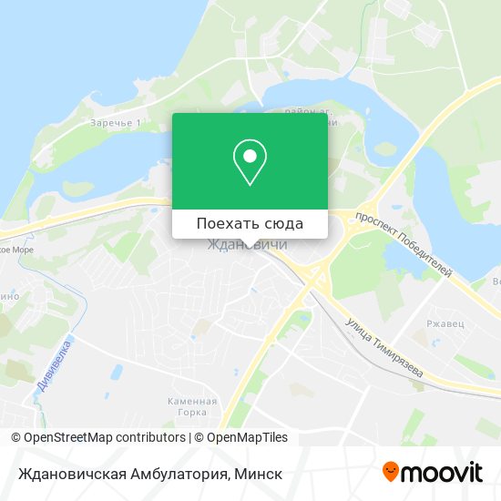 Карта Ждановичская Амбулатория