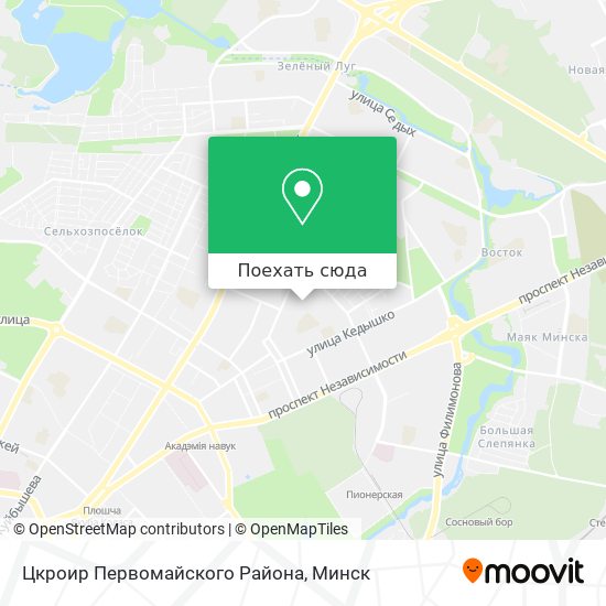 Карта Цкроир Первомайского Района