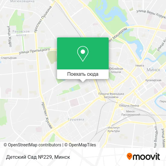 Карта Детский Сад №229