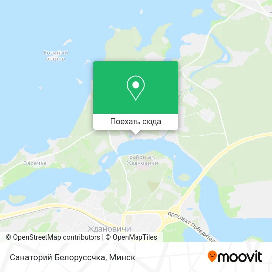 Карта Санаторий Белорусочка