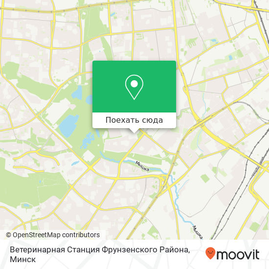 Карта Ветеринарная Станция Фрунзенского Района