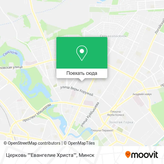 Карта Церковь ""Евангелие Христа""