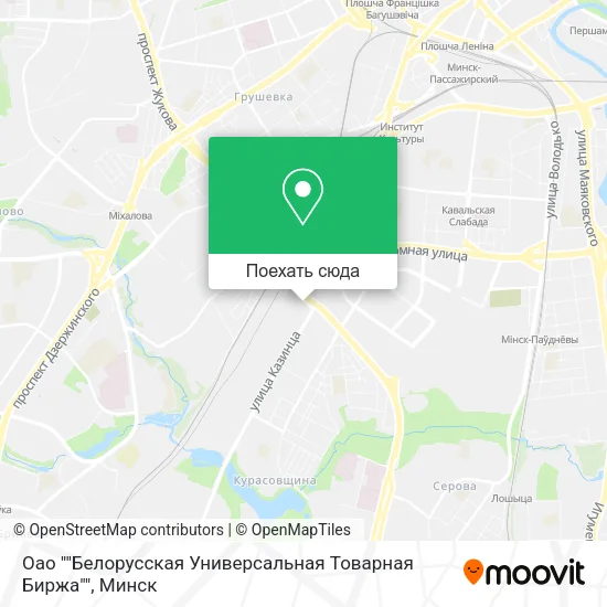 Карта Оао ""Белорусская Универсальная Товарная Биржа""