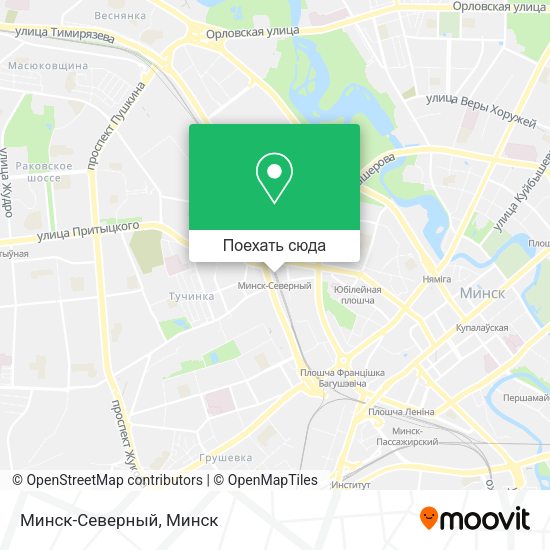 Карта Минск-Северный