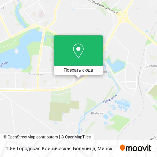Карта 10-Я Городская Клиническая Больница