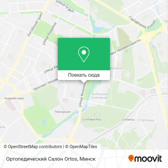 Карта Ортопедический Салон Ortos