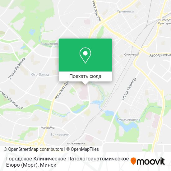 Карта Городское Клиническое Патологоанатомическое Бюро (Морг)