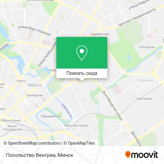 Карта Посольство Венгрии