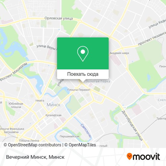 Карта Вечерний Минск