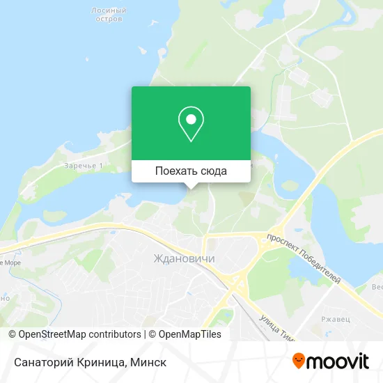 Карта Санаторий Криница