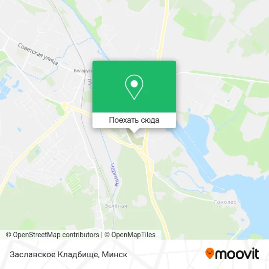 Карта Заславское Кладбище