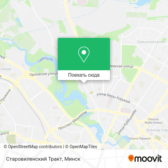 Карта Старовиленский Тракт