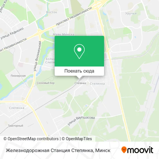 Карта Железнодорожная Станция Степянка