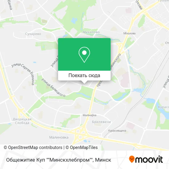 Карта Общежитие Куп ""Минскхлебпром""