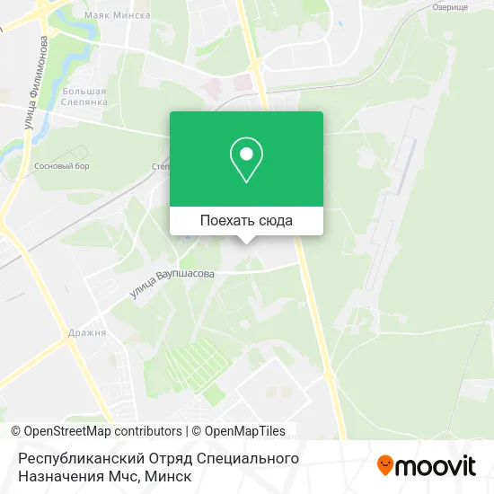 Карта Республиканский Отряд Специального Назначения Мчс