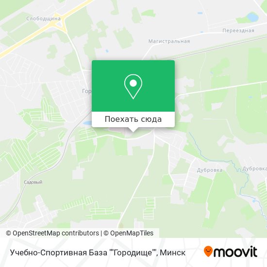 Карта Учебно-Спортивная База ""Городище""