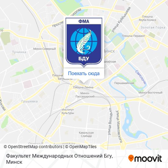 Карта Факультет Международных Отношений Бгу
