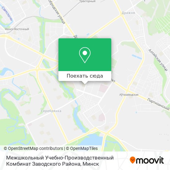 Карта Межшкольный Учебно-Производственный Комбинат Заводского Района