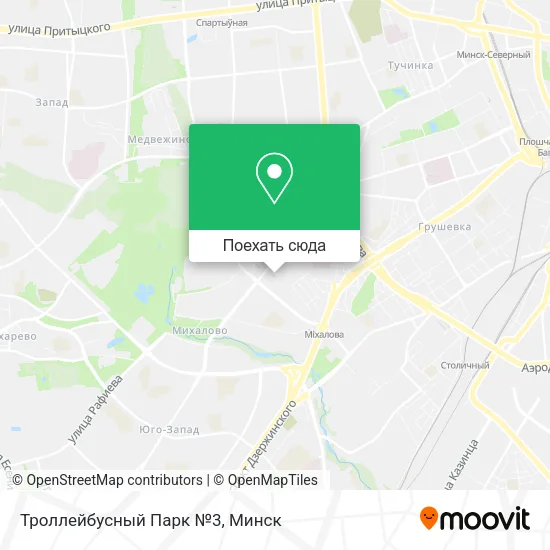 Карта Троллейбусный Парк №3