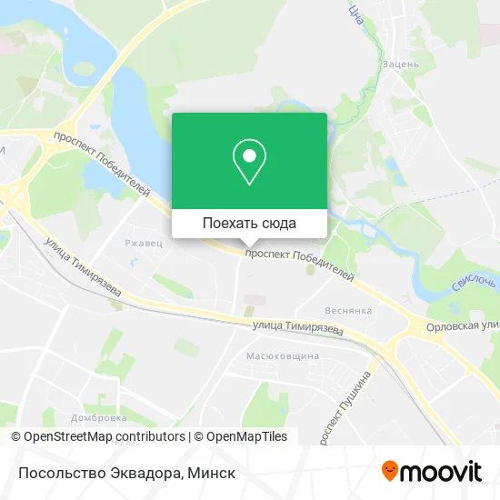 Карта Посольство Эквадора
