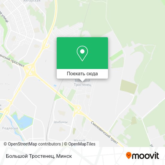 Карта Большой Тростенец