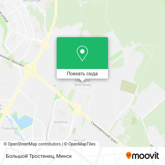 Карта Большой Тростенец