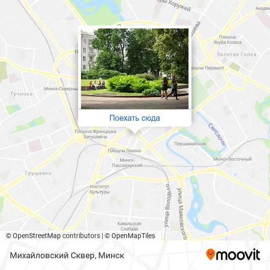 Карта Михайловский Сквер