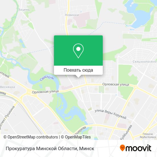 Карта Прокуратура Минской Области