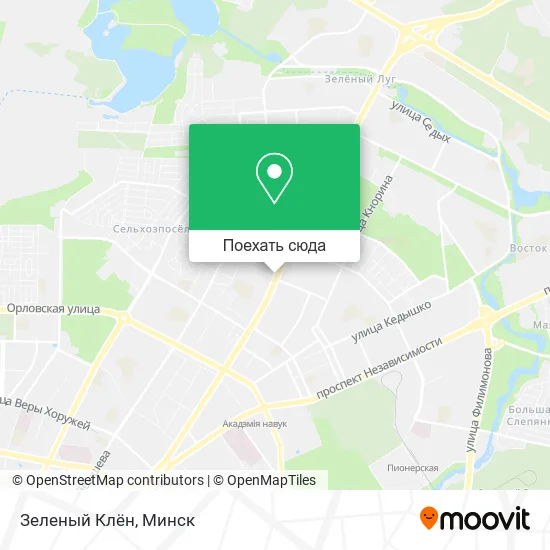 Карта Зеленый Клён