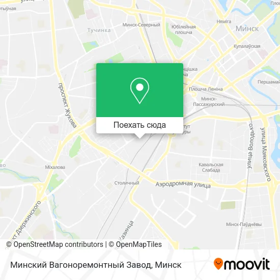 Карта Минский Вагоноремонтный Завод