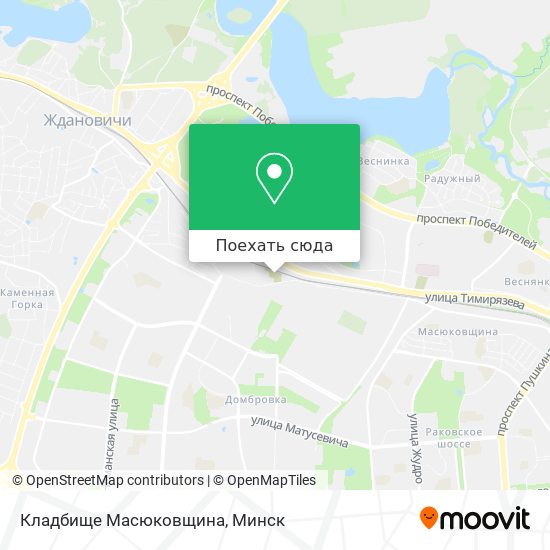 Карта Кладбище Масюковщина