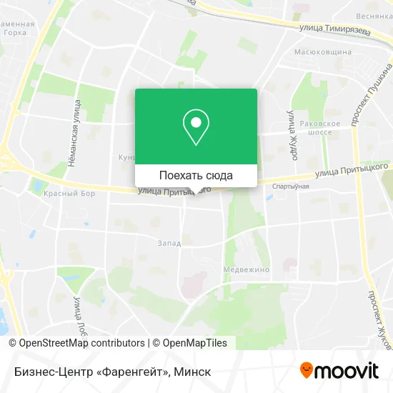 Карта Бизнес-Центр «Фаренгейт»