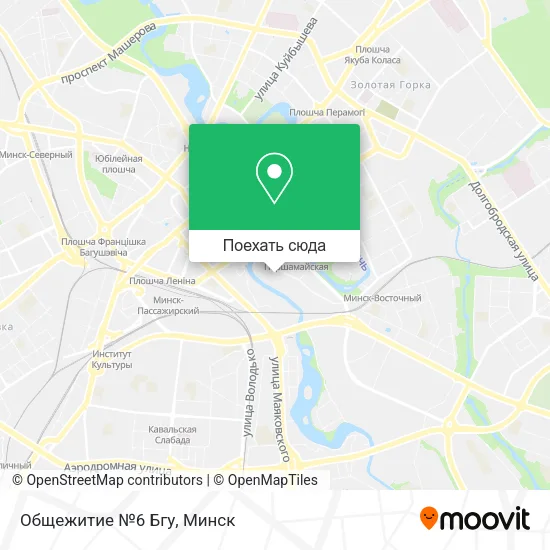 Карта Общежитие №6 Бгу