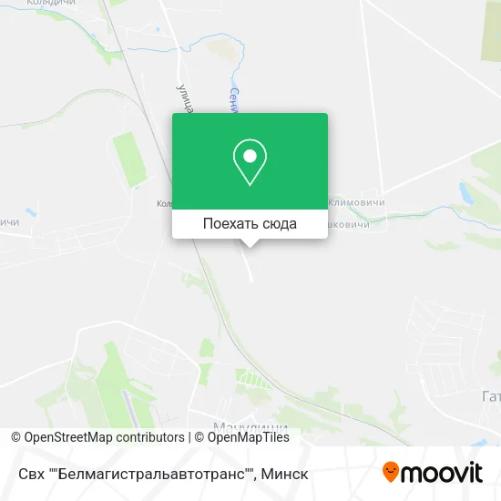 Карта Свх ""Белмагистральавтотранс""