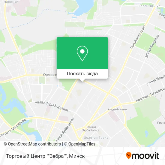 Карта Торговый Центр ""Зебра""