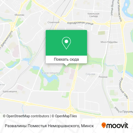 Карта Развалины Поместья Неморшанского