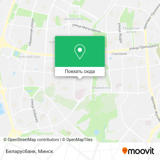 Карта Беларусбанк