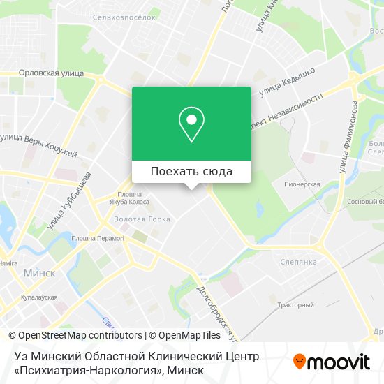 Карта Уз Минский Областной Клинический Центр «Психиатрия-Наркология»