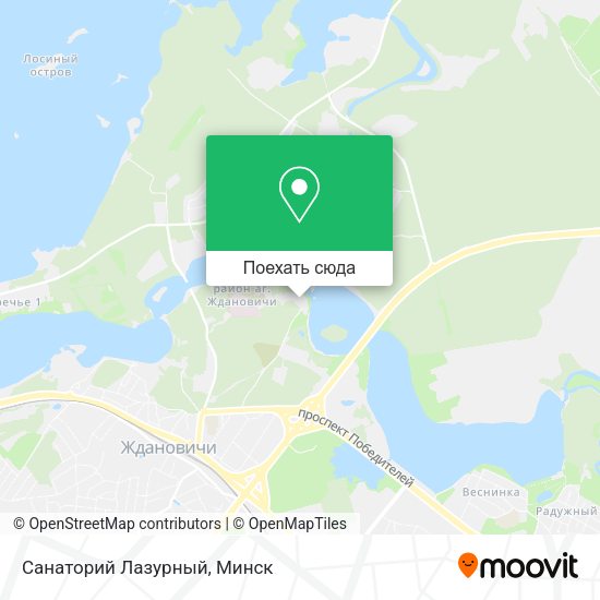 Карта Санаторий Лазурный