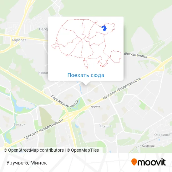 Карта Уручье-5