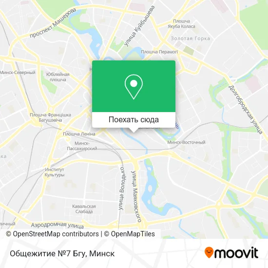 Карта Общежитие №7 Бгу