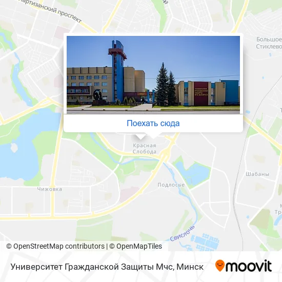 Карта Университет Гражданской Защиты Мчс