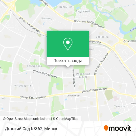 Карта Детский Сад №362