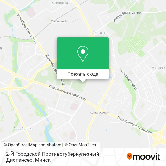 Карта 2-Й Городской Противотуберкулезный Диспансер