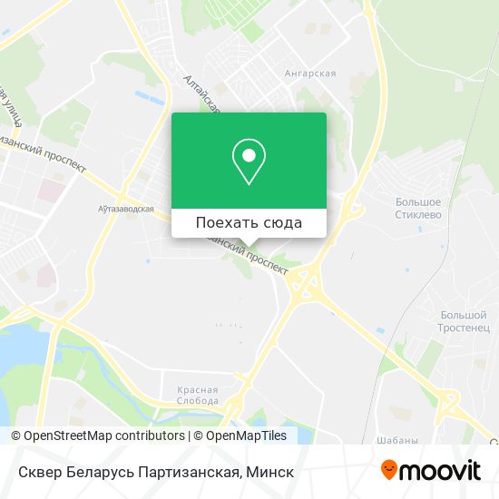 Карта Сквер Беларусь Партизанская