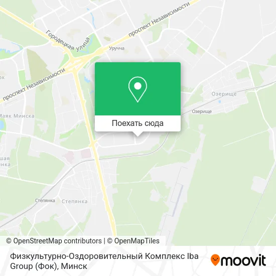 Карта Физкультурно-Оздоровительный Комплекс Iba Group (Фок)